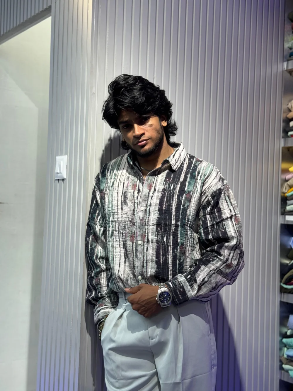 JAPANESE CREPE SATIN SHIRT - Image 2