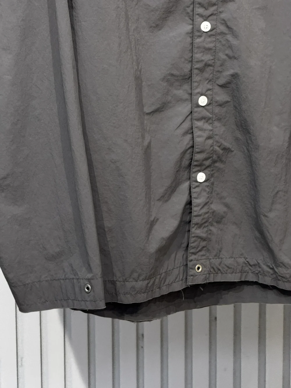 Rugged Mandarin Neck Streetwear Shirt - Image 8