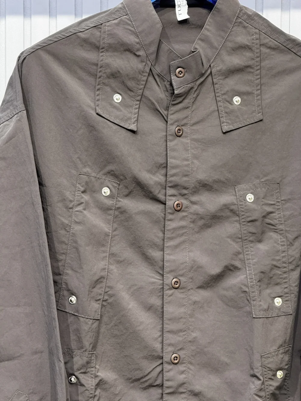 Poly Terry Utility Streetwear Shirts - Image 7