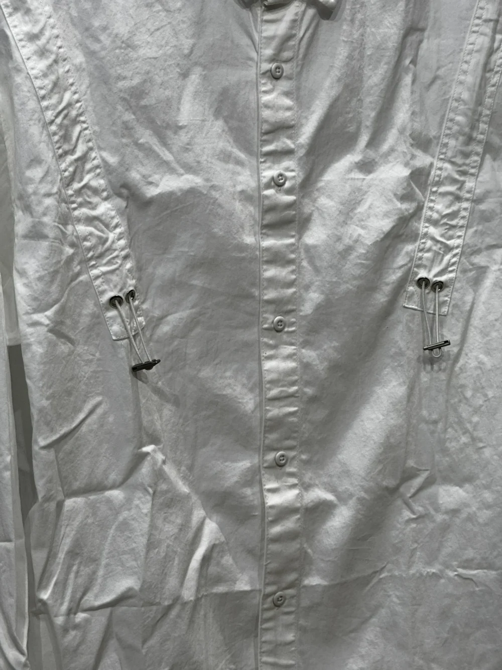 Adjustable Toggle Detailing Streetwear Shirt - Image 2