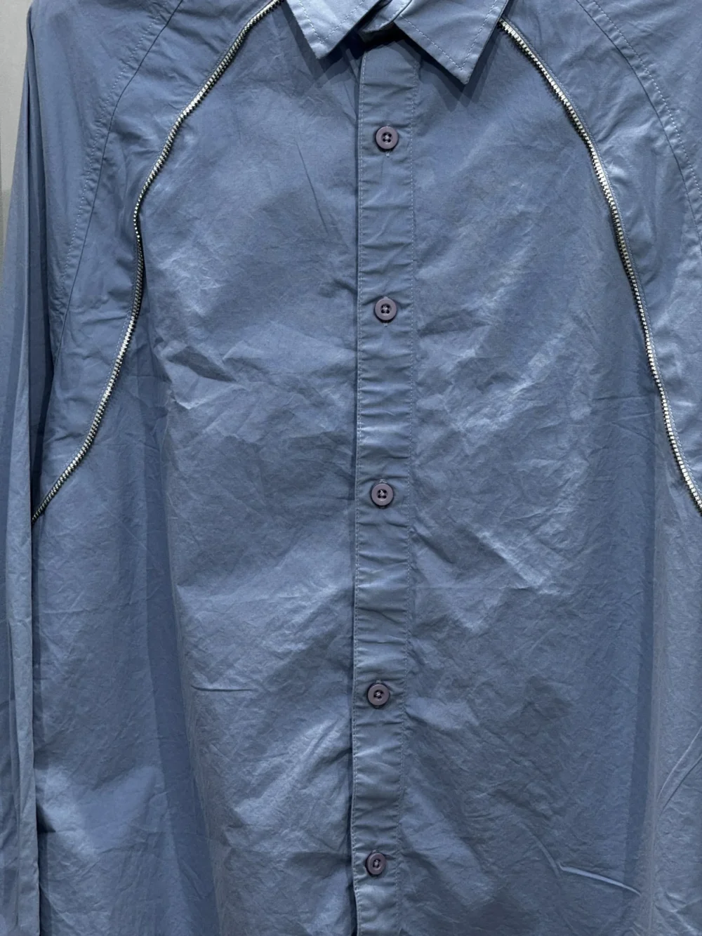 Zip Detail Edition Streetwear Shirt - Image 2