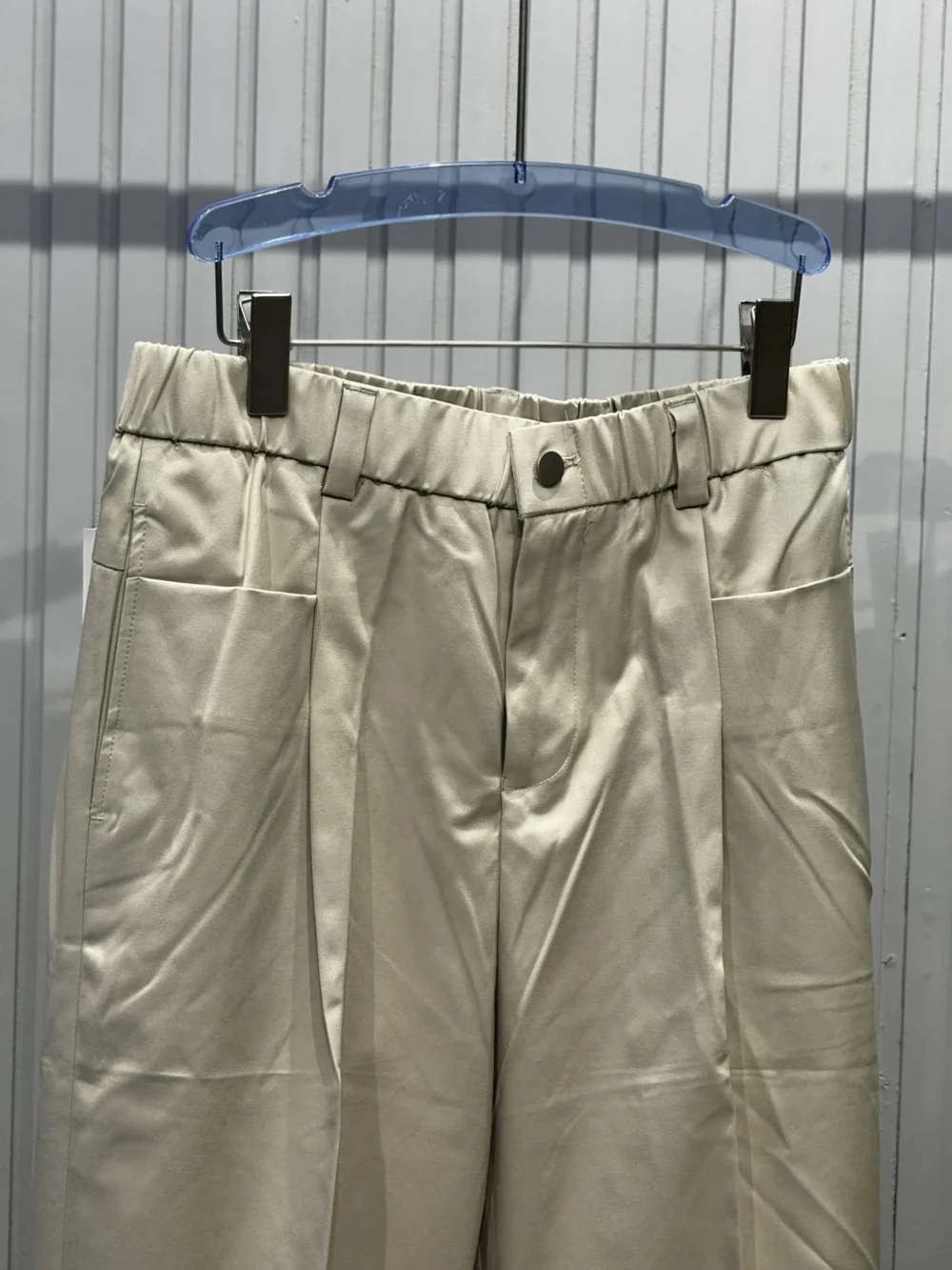 Imported Korean Beige Relaxed Trousers - Image 2