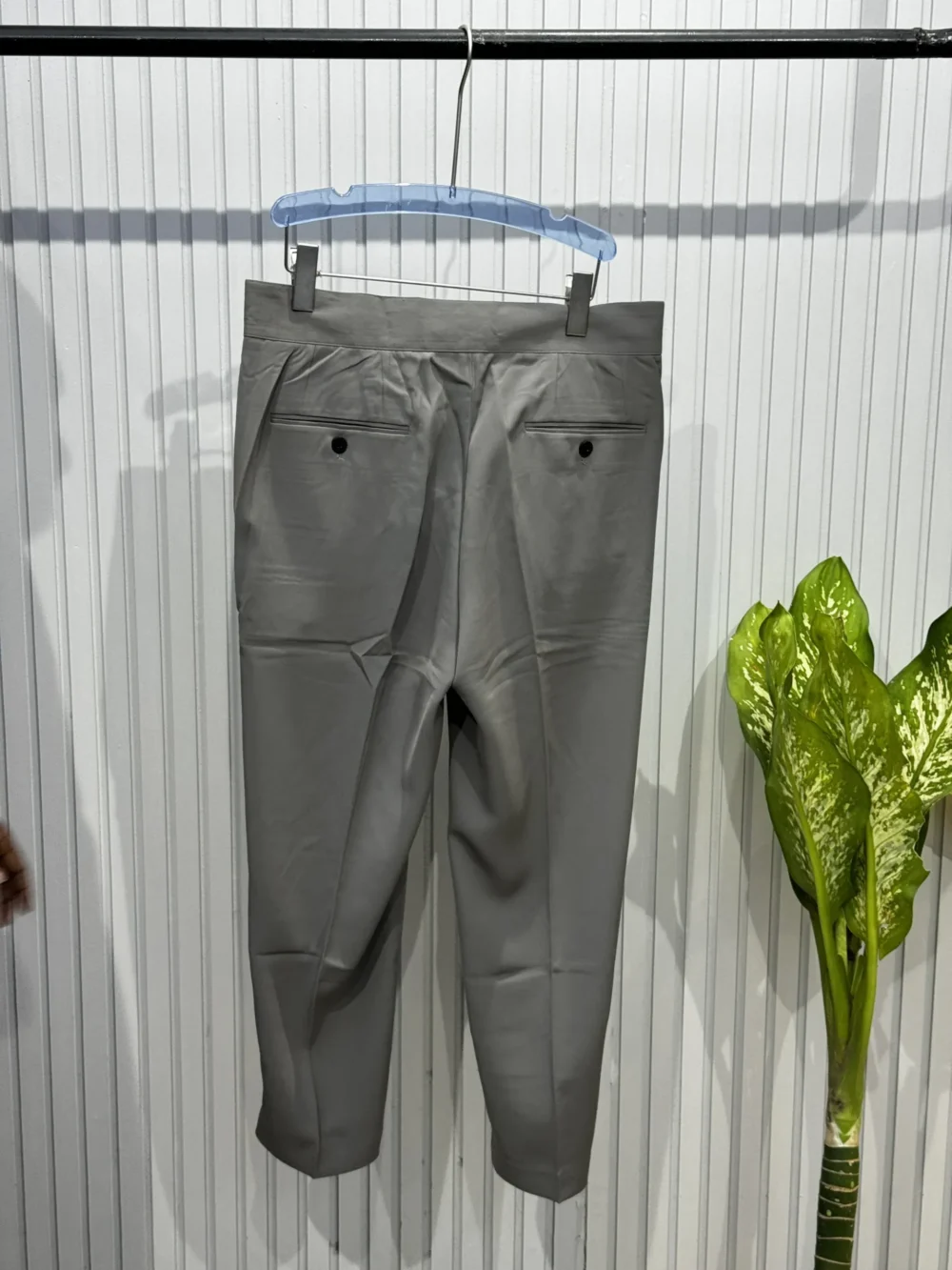 Ash Grey Imported Korean Tailored Trousers - Image 3