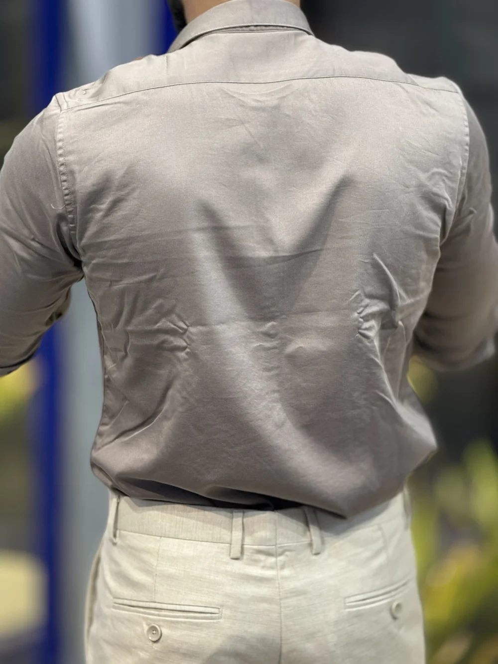 VEGAS SATIN STRETCH SHIRT - Image 3