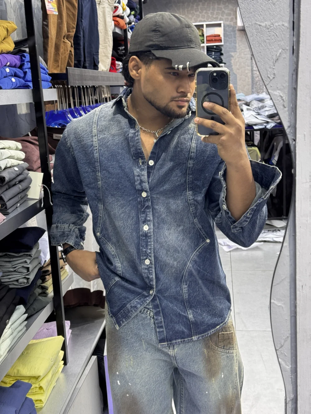 “Vintage Washed Panel Denim” - Image 2