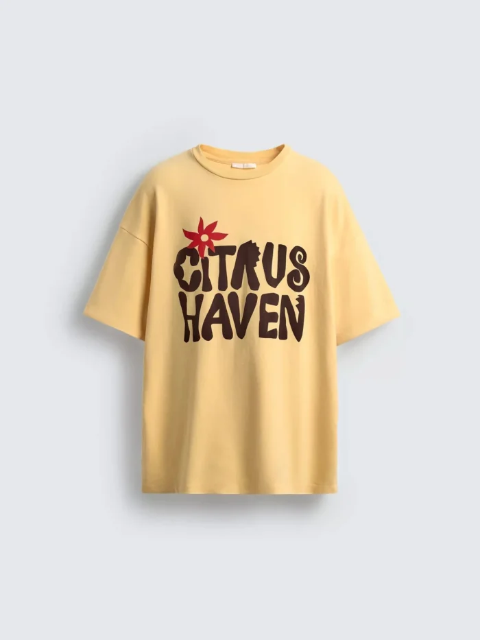 Zara  slogan print T-shirt